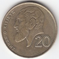 Кипр 20 центов 1994 год 