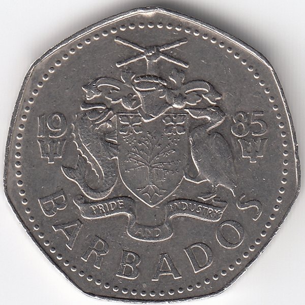 Барбадос 1 доллар 1985 год