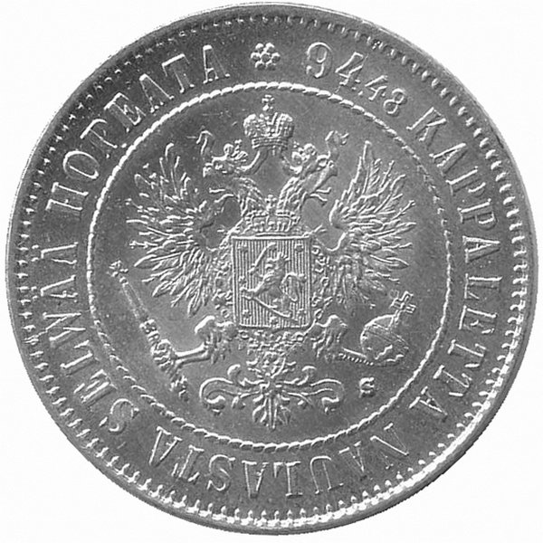 Финляндия (Великое Княжество) 1 марка 1915 год (UNC)