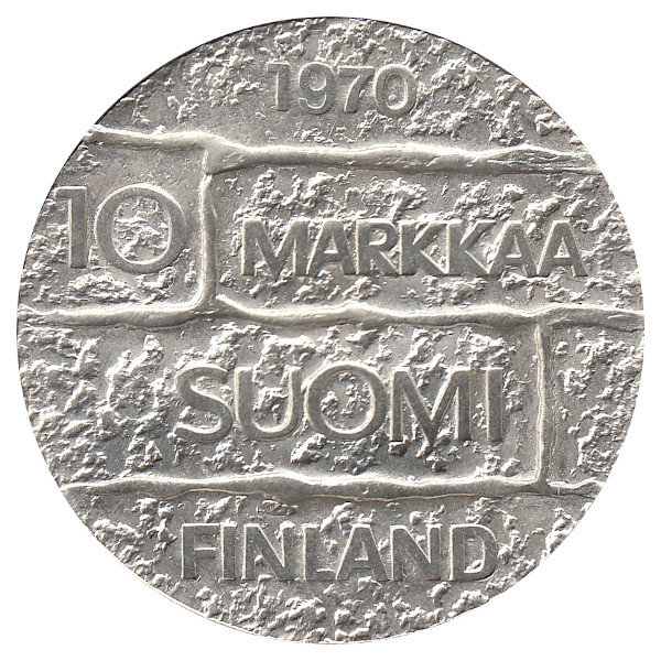 Финляндия 10 марок 1970 год (Юхо Паасикиви)