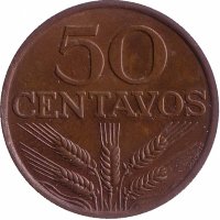 Португалия 50 сентаво 1978 год