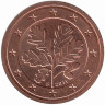 Германия 2 евроцента 2011 год (F)