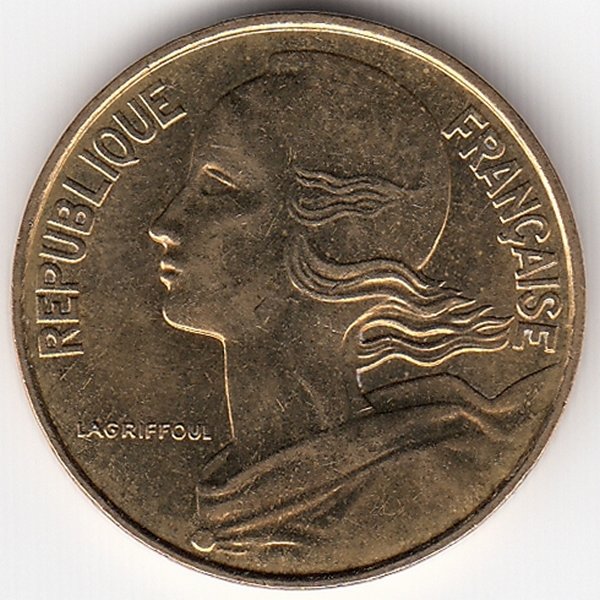 Франция 10 сантимов 1993 год
