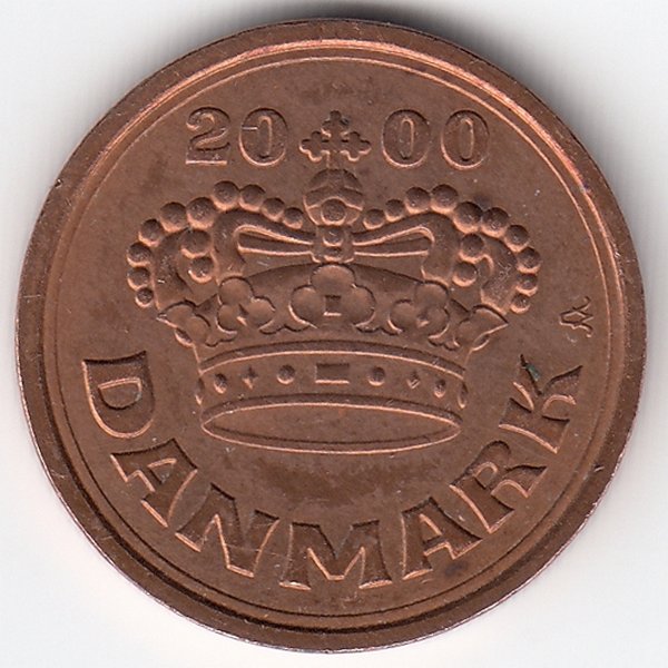 Дания 50 эре 2000 год