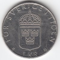 Швеция 1 крона 1999 год