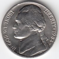 США 5 центов 1984 год (P)