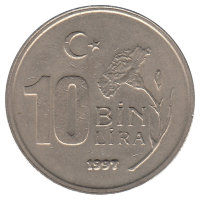 Турция  10 000 лир  1997 год