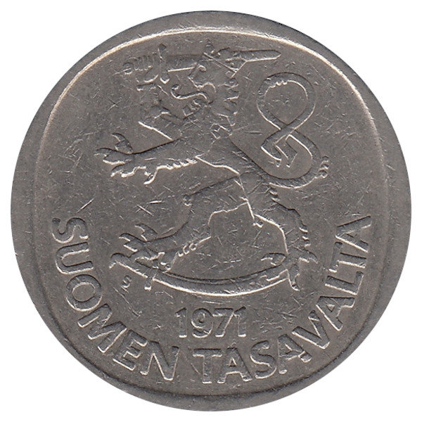 Финляндия 1 марка 1971 год