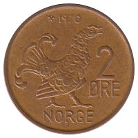 Норвегия 2 эре 1970 год