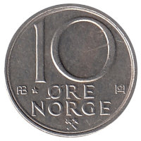 Норвегия 10 эре 1980 год (АВ*)