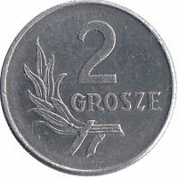 Польша 2 гроша 1949 год (XF+)