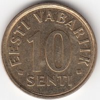 Эстония 10 сентов 2006 год