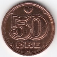 Дания 50 эре 2002 год