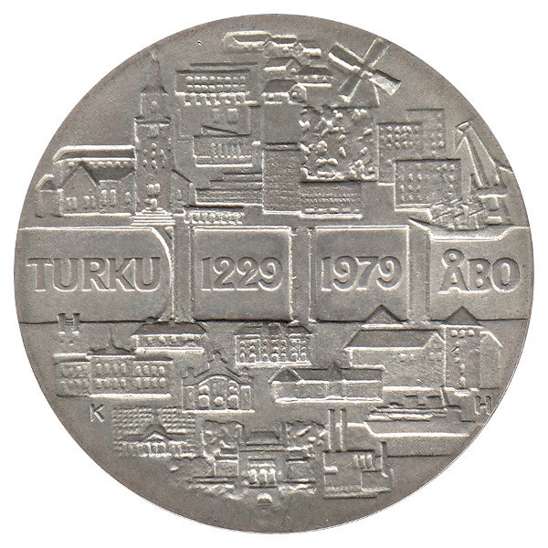 Финляндия 25 марок 1979 год (750 лет городу Турку)