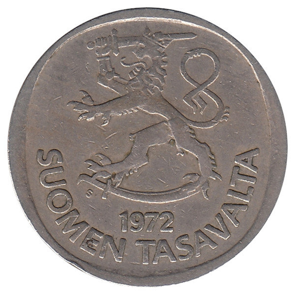 Финляндия 1 марка 1972 год