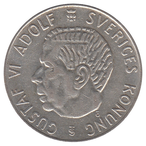 Швеция 1 крона 1955 год