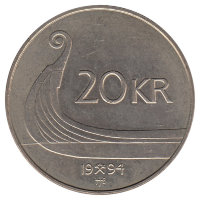 Норвегия 20 крон 1994 год