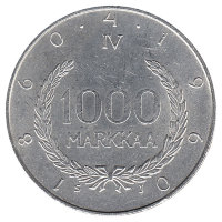 Финляндия 1000 марок 1960 год (Юхан Снельман)
