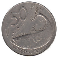Острова Кука 50 центов 1973 год