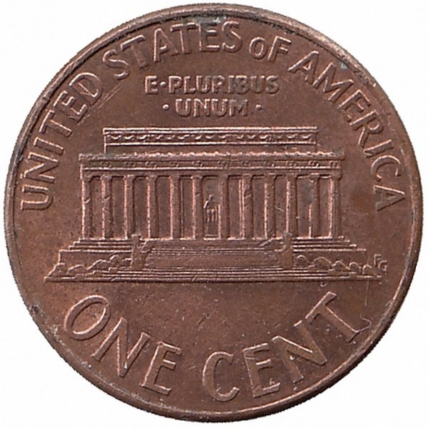 США 1 цент 2008 год (D)