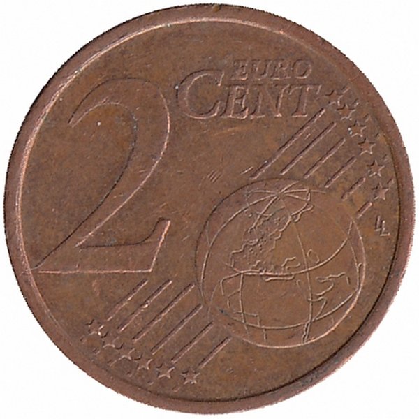 Германия 2 евроцента 2002 год (D)