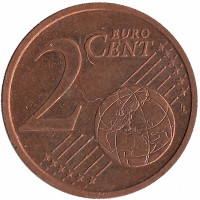 Германия 2 евроцента 2011 год (A)