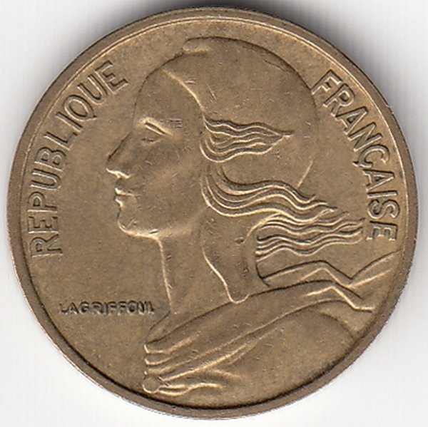 Франция 5 сантимов 1966 год