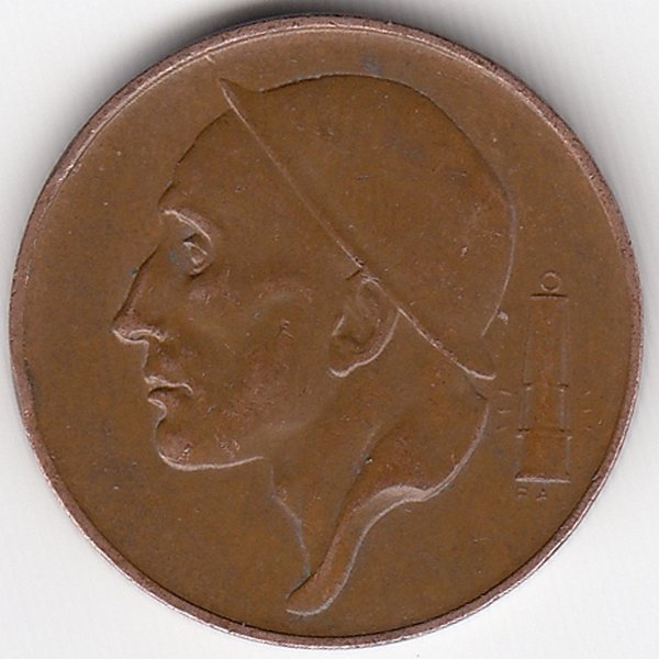 Бельгия (Belgie) 50 сантимов 1954 год