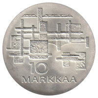 Финляндия 10 марок 1967 год (50 лет независимости)