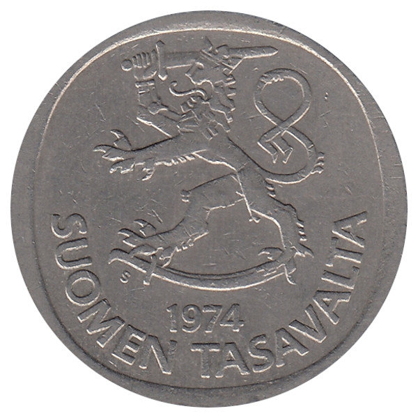 Финляндия 1 марка 1974 год