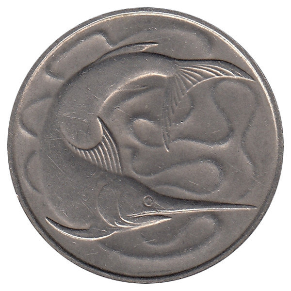 Сингапур 20 центов 1980 год