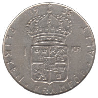 Швеция 1 крона 1956 год