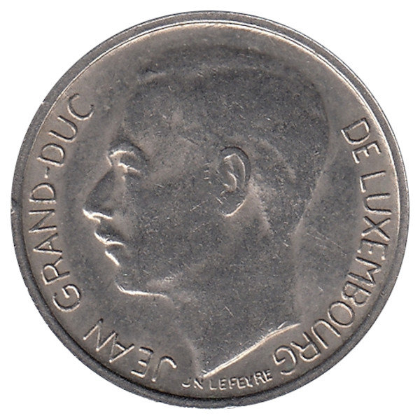 Люксембург 1 франк 1968 год