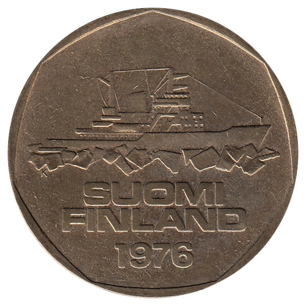 Финляндия 5 марок 1976 год