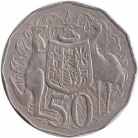 Австралия 50 центов 1975 год