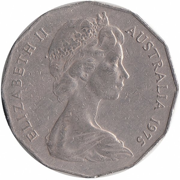 Австралия 50 центов 1975 год