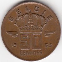 Бельгия (Belgie) 50 сантимов 1965 год