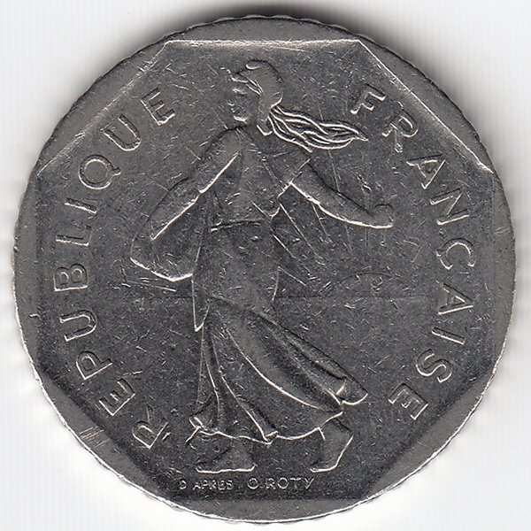 Франция 2 франка 1981 год