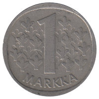 Финляндия 1 марка 1976 год