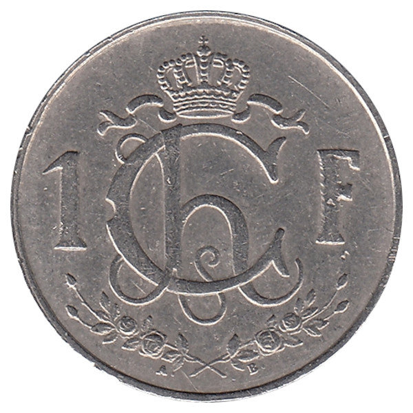Люксембург 1 франк 1955 год