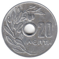Греция 20 лепт 1959 год