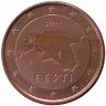 Эстония 1 евроцент 2011 год