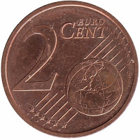 Германия 2 евроцента 2012 год (G)