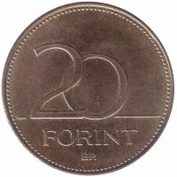 Венгрия 20 форинтов 1996 год