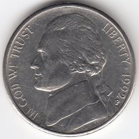 США 5 центов 1992 год (P)
