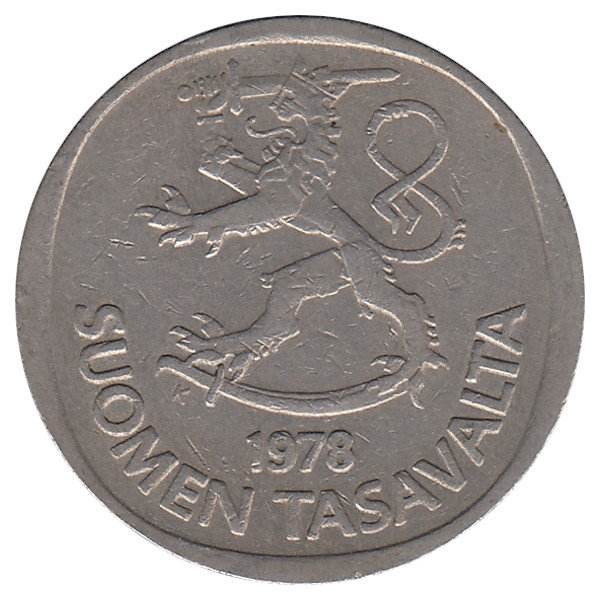Финляндия 1 марка 1978 год