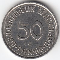 ФРГ 50 пфеннигов 1985 год (J)