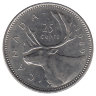 Канада 25 центов 1989 год
