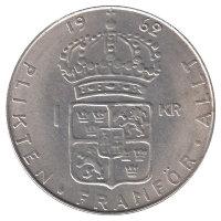 Швеция 1 крона 1962 год