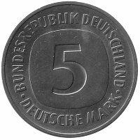 ФРГ 5 марок 1975 год (D)